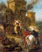 Eugene Delacroix The Abduction of Rebecca_3 USA oil painting artist